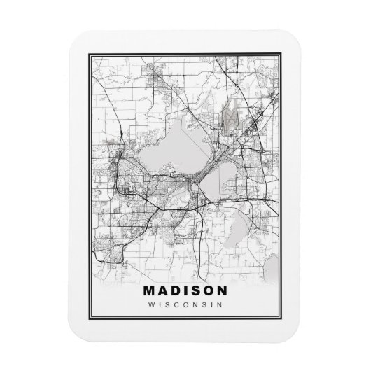 Magnet Flexible Carte de Madison (Vertical)