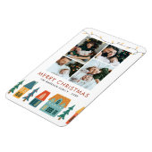 Magnet Flexible Carte de Maison de Vacances Rétro (Côté Gauche)