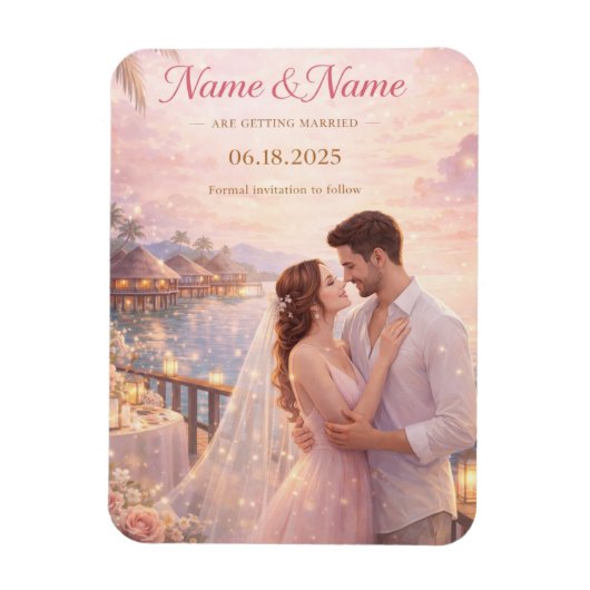 Magnet Flexible carte de mariage (Vertical)