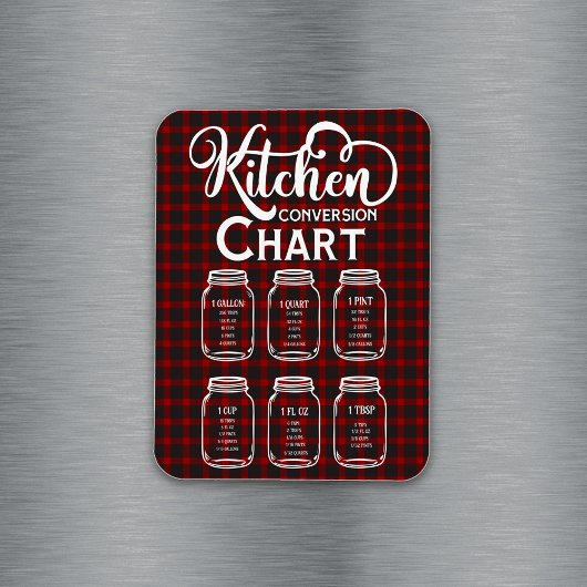 Magnet Flexible Carte de mesure de conversion de cuisine