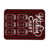 Magnet Flexible Carte de mesure de conversion de cuisine (Horizontal)