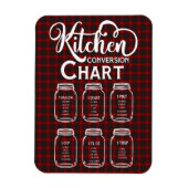 Magnet Flexible Carte de mesure de conversion de cuisine (Vertical)