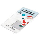 Magnet Flexible Carte de Noël drôle de disc golf (Côté Gauche)