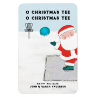 Carte de Noël drôle de disc golf