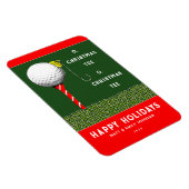 Magnet Flexible Carte de Noël drôle de golf avec aimant (Côté Droit)