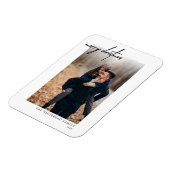 Magnet Flexible Carte de Noël Joyeux Noir Minimal Blanc (Côté Gauche)