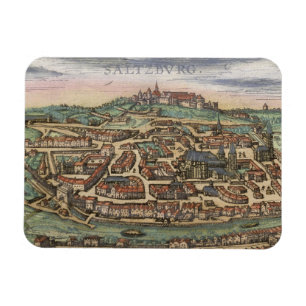 Magnet Flexible Carte de Nuremberg, d'Ulm, et de Saltzburg, de