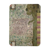 Magnet Flexible Carte de Palerme, de Civitates Orbis Terrarum par (Vertical)