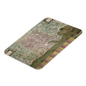 Magnet Flexible Carte de Palerme, de Civitates Orbis Terrarum par (Côté Gauche)