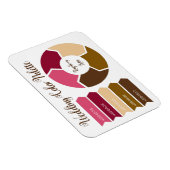 Magnet Flexible Carte de palette de couleurs mariage avec codes de (Côté Droit)