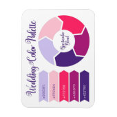 Magnet Flexible Carte de palette de couleurs mariage avec codes de (Vertical)