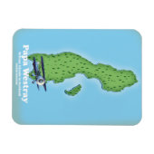 Magnet Flexible Carte de Papa Westray Scotland. (Horizontal)