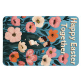 Magnet Flexible Carte de Pâques romantique - Illustration de print (Horizontal)