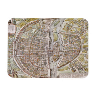 MAGNET FLEXIBLE CARTE DE PARIS, 1581