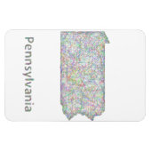 Magnet Flexible Carte de Pennsylvanie (Horizontal)