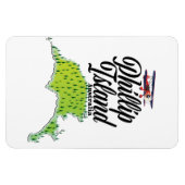 Magnet Flexible Carte de Phillip Island Australie (Horizontal)