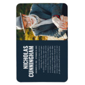 Magnet Flexible Carte de prière photo Memorial Modern (Vertical)