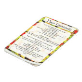 Magnet Flexible Carte de recette Taco casserole (Côté Gauche)