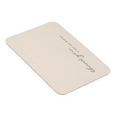 Magnet Flexible Carte de remerciements de script moderne Peach (Côté Droit)