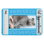 Magnet Flexible Carte de rendez-vous bleue Vet locale (Horizontal)