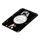 Magnet Flexible Carte de sauvegarde Lune et Étoiles Célestes Noir  (Côté Gauche)