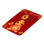 Magnet Flexible Carte de serpent du Nouvel An lunaire 2025 (Côté Gauche)