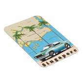 Magnet Flexible carte de Singapour (Côté Droit)