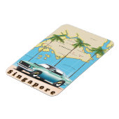 Magnet Flexible carte de Singapour (Côté Gauche)