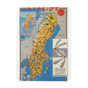 Magnet Flexible Carte de Suède