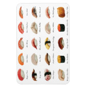 Magnet Flexible Carte de sushi (Vertical)