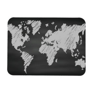 Magnet Flexible Carte de tableau du monde