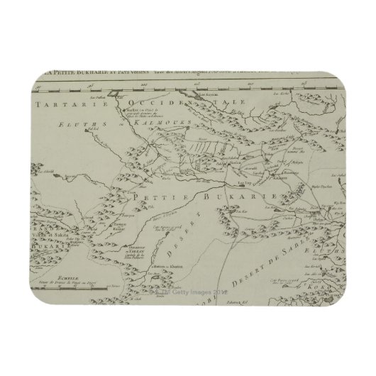 Magnet Flexible Carte de Tartaria en Chine (Horizontal)