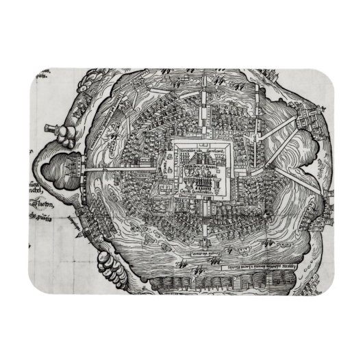 Magnet Flexible Carte de Tenochtitlan (Horizontal)