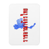 Magnet Flexible carte de Thaïlande (Vertical)