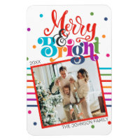 Carte de vacances Joyeuse et brillante famille de