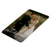 Magnet Flexible Carte de vacances photo Mariage de Noël (Côté Gauche)