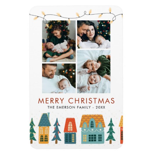 Magnet Flexible Carte de vacances Retro (Vertical)