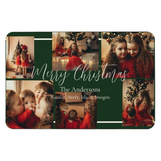 Magnet Flexible Carte de vacances simple avec bordure (Horizontal)