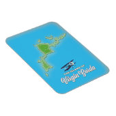 Magnet Flexible Carte de Virgin Gorda (Côté Droit)