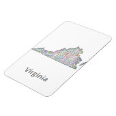 Magnet Flexible Carte de Virginie (Côté Gauche)