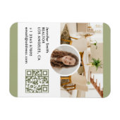 Magnet Flexible Carte de visite QR Code pour l'immobilier moderne (Horizontal)