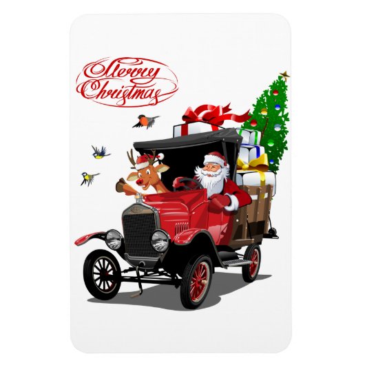 Magnet Flexible Carte de voeux de Noël (Vertical)