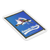 Magnet Flexible Carte de voyage de Samosir Island Indonésie (Côté Droit)