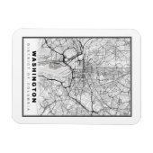 Magnet Flexible Carte de Washington (Horizontal)