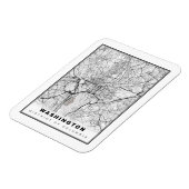 Magnet Flexible Carte de Washington (Côté Gauche)