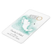 Magnet Flexible Carte d'eau du Mexique | Cabo | Mariage de destina (Côté Gauche)