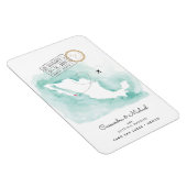 Magnet Flexible Carte d'eau du Mexique | Cabo | Mariage de destina (Côté Droit)