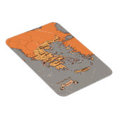 Magnet Flexible Carte des anciens comtés de Grèce (Côté Droit)