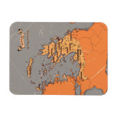 Magnet Flexible Carte des anciens comtés de Grèce (Horizontal)