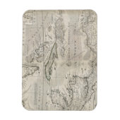 Magnet Flexible Carte des Caraïbes | 1715 (Vertical)